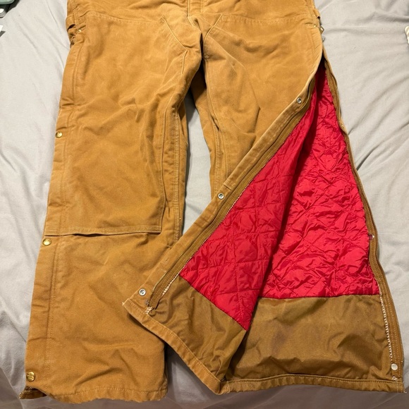 Carhartt Tan Bib Overalls - Picture 3 of 9